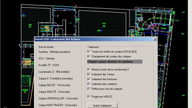Manuel AUTOFLUID : Traitement des fichiers DWG смотреть онлайн