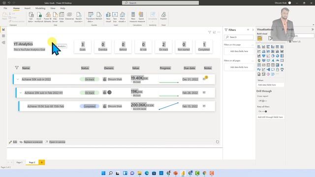 Scorecard Visual in Power BI смотреть онлайн