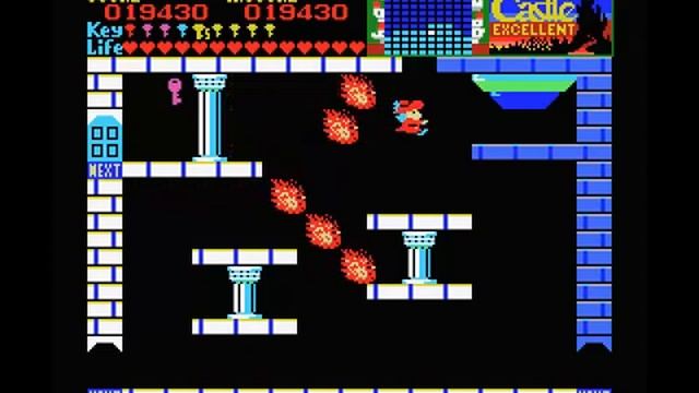 The Castle Excellent - Castle 2 - (MSX) - Gameplay Completed (Finished Game Using Shortcut) смотреть онлайн