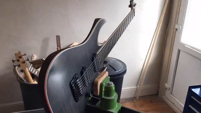Ibanez RG 7 string setup in drop tuning #guitarsetup #guitartech #luthiery #ibanez7string смотреть онлайн