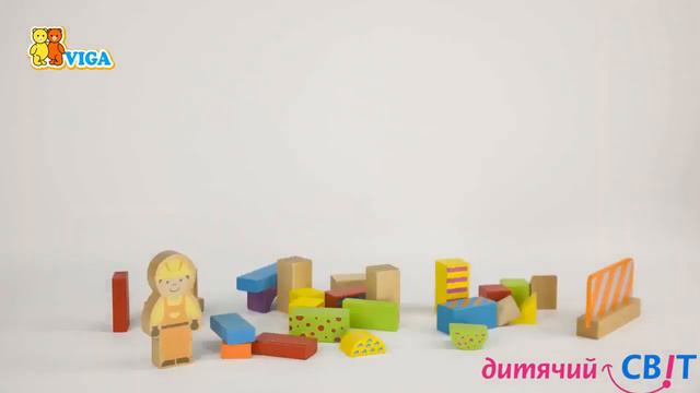 Набор кубиков Viga Toys 50 шт 59695 смотреть онлайн