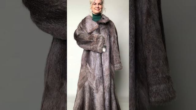 Шуба нутрия Русский Мех цв.Серебро новая купить за 7500 ₽ на сайте furprice.ru р.54-56-58/11643/ смотреть онлайн