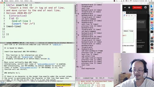 Xah Talk Show 2020-09-15 Emacs Lisp Live Coding + Tutorial. insert-br-tag смотреть онлайн