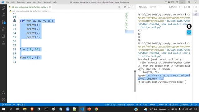 ?♂️ * and ** in function call in Python | Python By Surendra смотреть онлайн