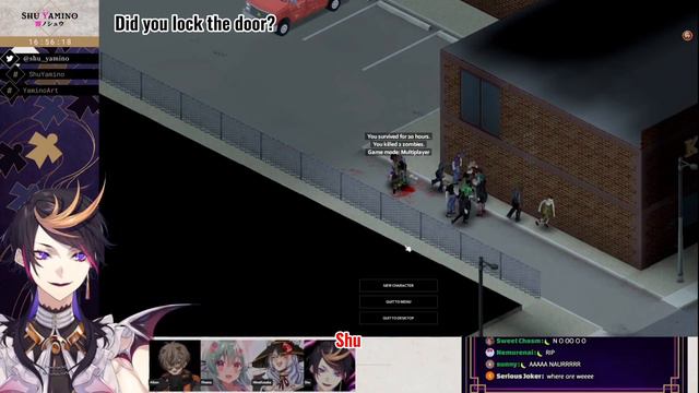 Shu Panicking with Finana, Nina & Alban | Project Zomboid смотреть онлайн