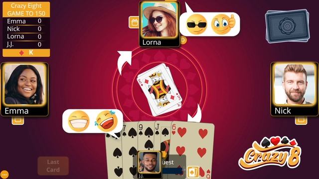 Play Crazy 8s by VIP Games смотреть онлайн