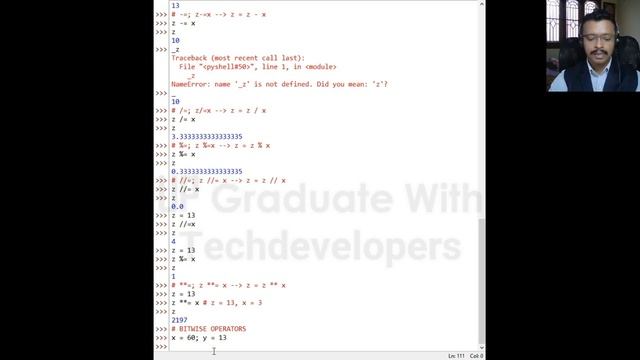 PythonForEngineers11: Assignment-Logical-Bitwise Operators-Python |ಅ ಸೈನ್ಮೆಂಟ್ Operators ಇನ್ Python смотреть онлайн
