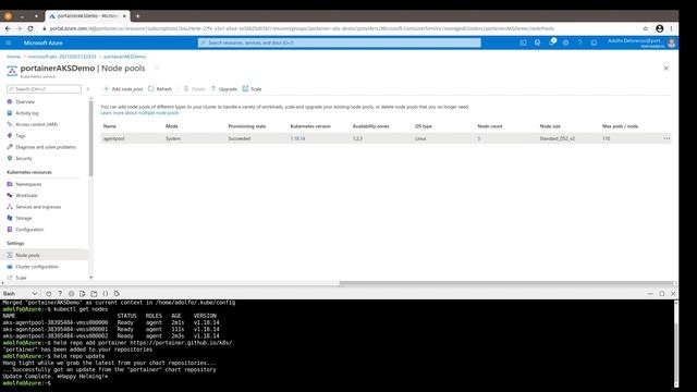 Deploying Portainer on Azure using Azure Kubernetes Service смотреть онлайн
