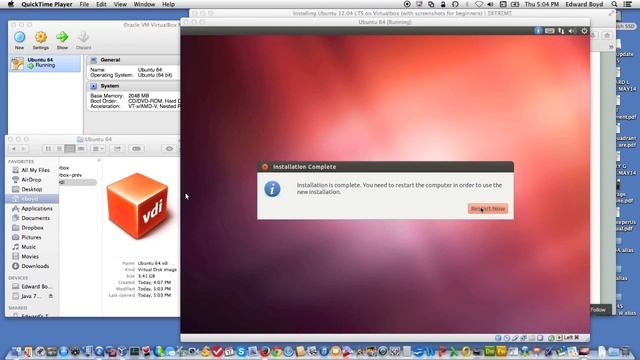 Ubuntu 12.04 LTS Install on VirtualBox 4.2.16 / Mac OSX смотреть онлайн