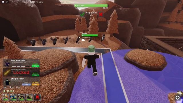 Пробую HARD MODE в Roblox Tower Blitz быстрые башни смотреть онлайн