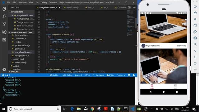 React Native Coding Essentials demo with an imagefeed app смотреть онлайн