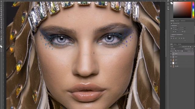 Быстрая ретушь портрета в Photoshop смотреть онлайн