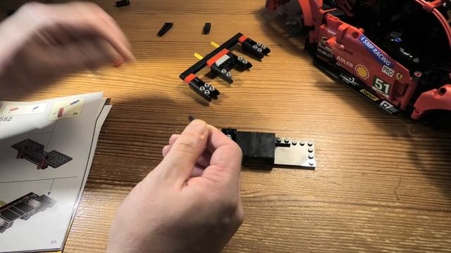 Building Lego Technic Ferrari 488 GTE AF Corse 51 SET 42125 PART 12 4 K смотреть онлайн