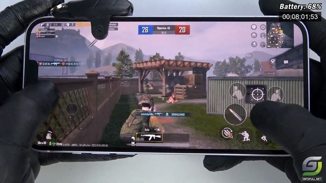 iPhone 14 Plus test game PUBG Mobile | Apple A15 Bionic смотреть онлайн