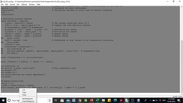 ML Tutorial - # 1 - Simple Linear Regression using Python смотреть онлайн