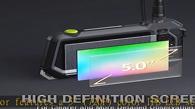 360 Articulating Borescope with 5''Monitor, Teslong Mechanics Inspection Camera with 4-Way Joystick смотреть онлайн