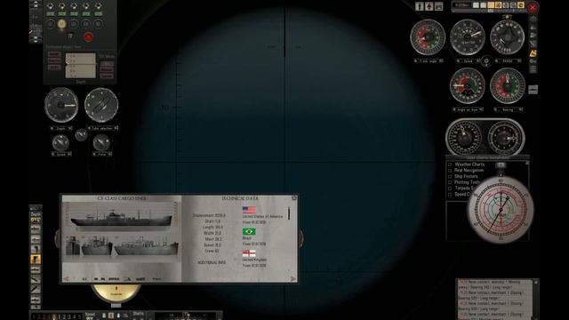 Attack on a HUGE convoy. Silent Hunter 5 - The Wolves of Steel Campaign Gameplay Part 1 смотреть онлайн