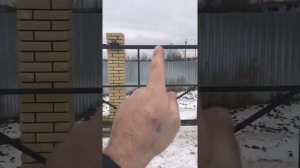 Забор из кирпича с откатными воротами проем 5 метров своими руками