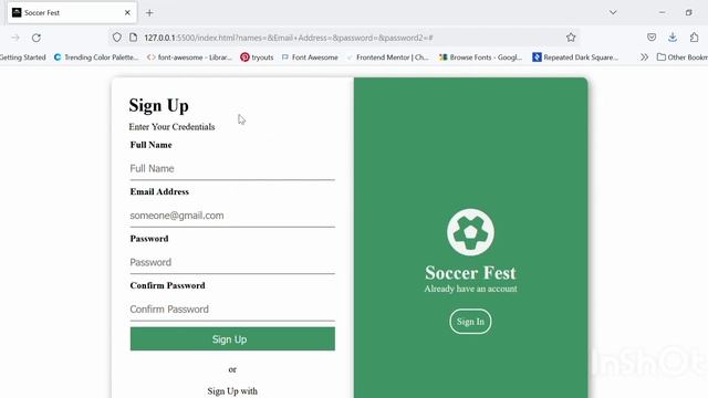 Create a simple Soccer Fest Sign Up Page using HTML and CSS смотреть онлайн
