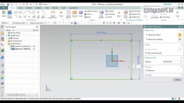NX TUTORIALS "SKETCH BASIC" смотреть онлайн