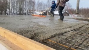 Как правильно залить плиту перекрытия #газобетонныйдом #заливкабетона