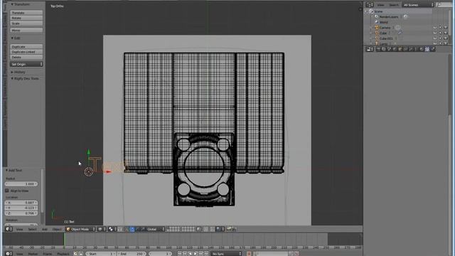 Создание DVD плеера в Blender 2.73a Урок Первый Часть 008 смотреть онлайн