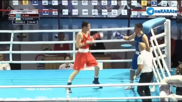 LZHIGITOV DIAS KAZ - ABDULLAEV ALOKHON UZB FINALS | Men | ASBC Asian U 22 смотреть онлайн