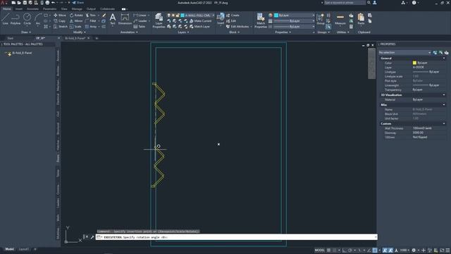 Bi-fold Door (8-Panel): AutoCAD Dynamic Block (Plan View) смотреть онлайн