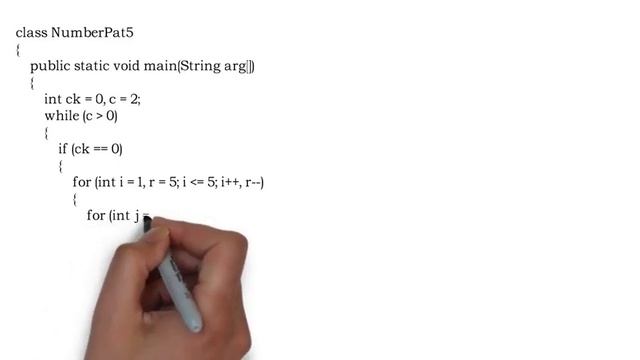 #30 || Program to Print Number pattern 5. || #JAVA || Java Programing Questions смотреть онлайн