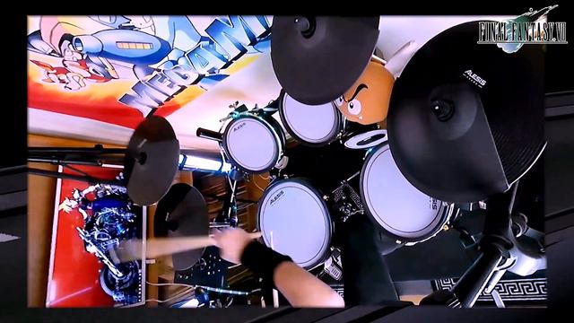 FINAL FANTASY VII - Crazy Motorcycle Chase (Drum Cover) смотреть онлайн