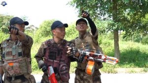 Nerf Guns War : Task Force Of SEAL TEAM Attack Leader Black One Eye Of Dangerous Team Criminals