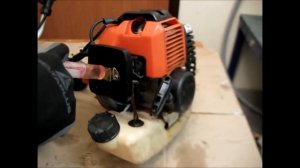 Китайская бензокоса BC430 не заводится, после использования плохого масла, ремонт №1