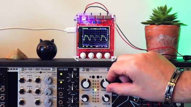 Mutable Instruments Plaits on the oscilloscope // Using the DSO138 mini oscilloscope with sound смотреть онлайн