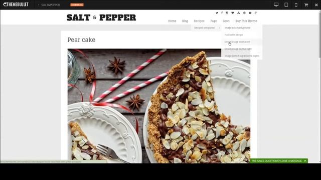 Salt & Pepper - Food Recipes Blog WordPress Theme - Food Recipes Cooking Website Template смотреть онлайн