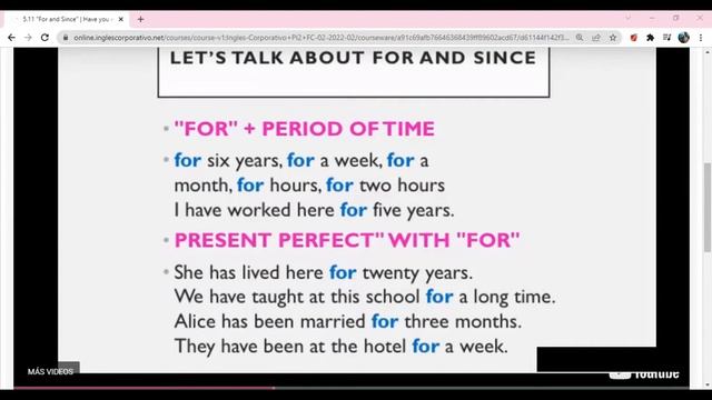 Ingles Corporativo - Class #11 - Pre-Intermedio Módulo 2 - Present Perfect; For and Since смотреть онлайн