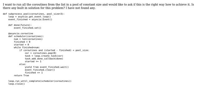 Code Review: Execute coroutines in pool смотреть онлайн