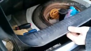Как снять заменить пластиковую накладку порога багажника VW PASSAT B5+FLzamiana plastikowej nakladk