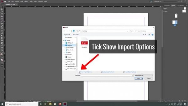 Import PDF To InDesign Multiple Pages - How to Open Multi Page Pdf in Adobe InDesign