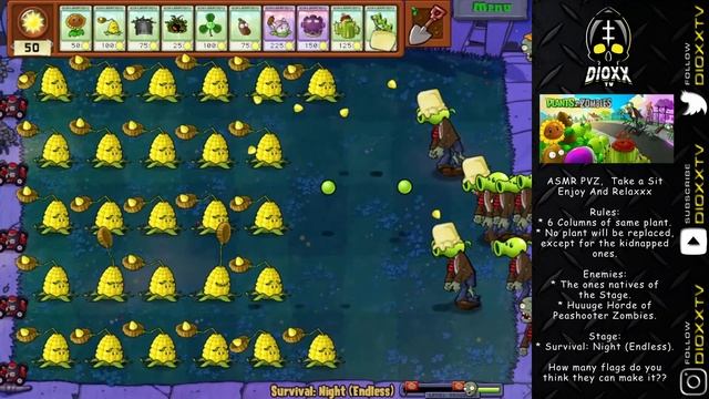 ASMR Plants vs. Zombies... Kernel Pults vs Peashooter Zombies. смотреть онлайн