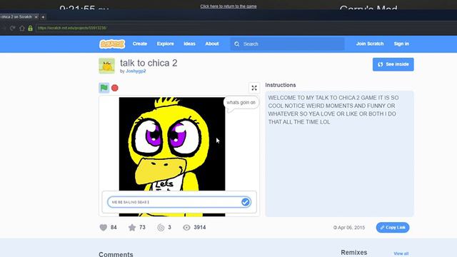 (Gmod Fnaf) Foxy Talks To A Fake Chica On The Laptop смотреть онлайн