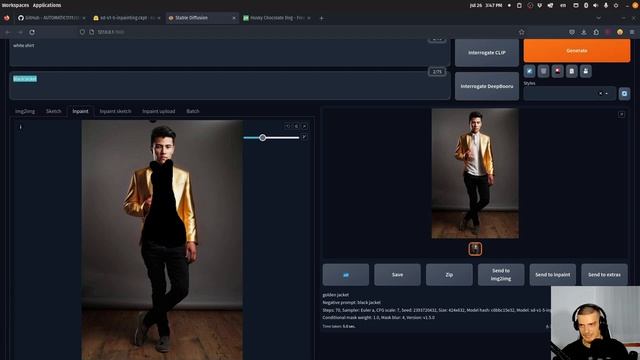 AI Image Editing - Stable Diffusion Inpainting смотреть онлайн