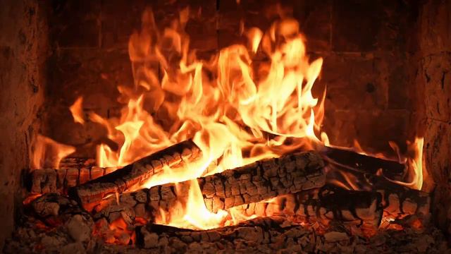 🔥 FIREPLACE Ultra HD 4K. Fireplace With Crackling Fire Sounds. Fireplace Burning. Fire Background T