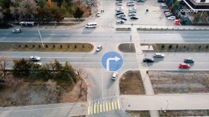 Разбор перекрестка с двумя пересечениями проезжих частей.