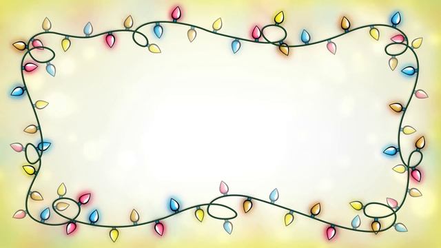Видеорамка с новогодней гирляндой - Christmas garland смотреть онлайн
