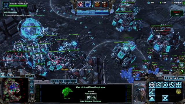Starcraft II Nexus Co-Op : Valerian Mengsk Gameplay (build defense) with 3 Mutator смотреть онлайн