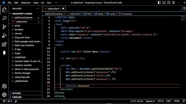 Javascript | AddEventListener | Tutorial #2 смотреть онлайн