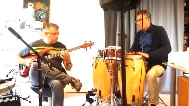 Conga and Bass jam session смотреть онлайн