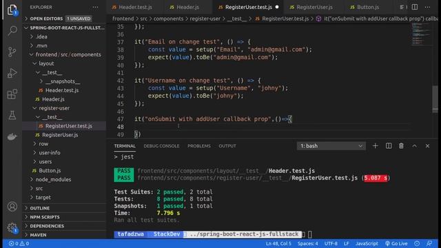 React Unit Testing With Jest & React Testing Library смотреть онлайн