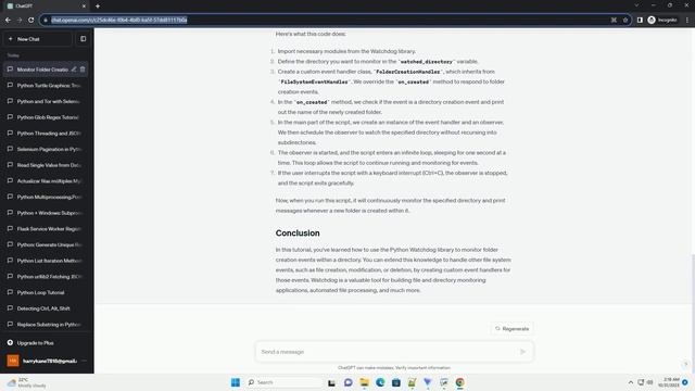 Seeing multiple events with Python watchdog library when folders are created смотреть онлайн
