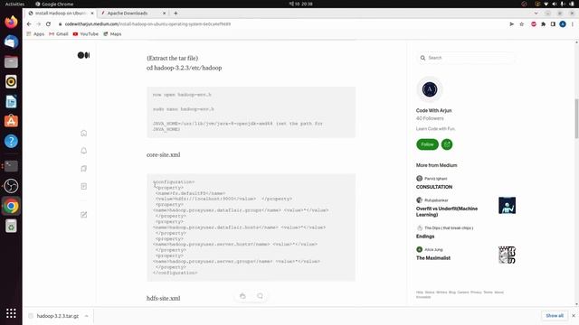 Install Hadoop on Ubuntu (22.04 / 20.04 LTS) | HDFS | Namenode | Datanode | Big Data Analytics смотреть онлайн